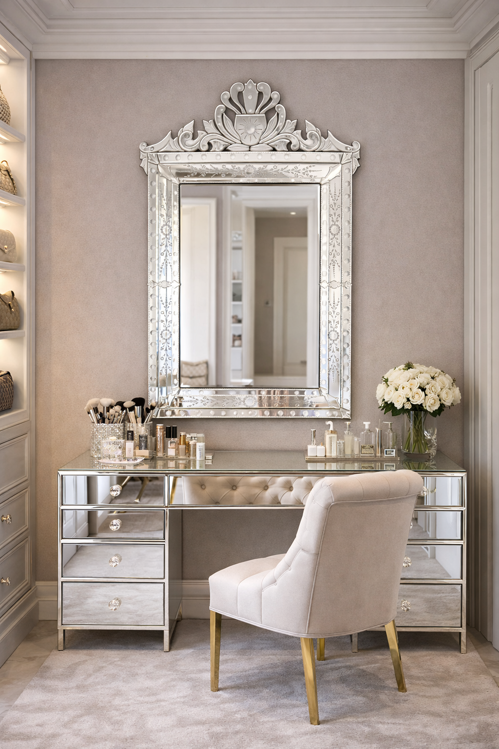 Golden Baroque Frame Mirror thumbnail